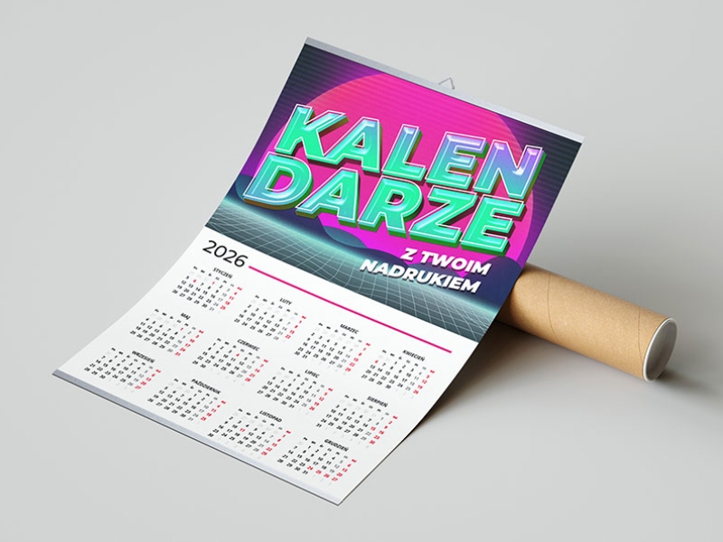 wolne studio kalendarze plakatowe ścienne 2026
