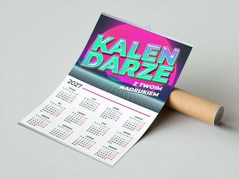wolne studio kalendarze plakatowe ścienne 2027